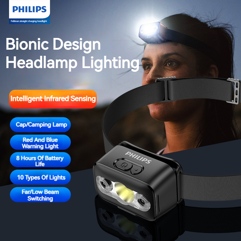 Outdoor Lighting Usa - フィリップス LED ヘッドランプ センサーヘッド 懐中電灯 10種類の照明