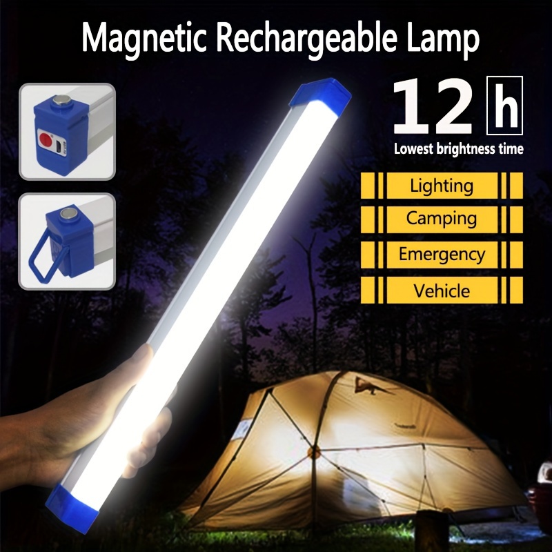 Outdoor Lighting Usa - 超高輝度 LED 懐中電灯 USB 充電式緊急ライト キャンプ用磁気ポータブル投光器