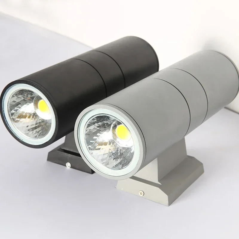 Outdoor Lighting On Sale - 屋外用ウォールライト上下発光 ブラック/グレー 防水アルミ製 IP65 10W-36W ポーチライト