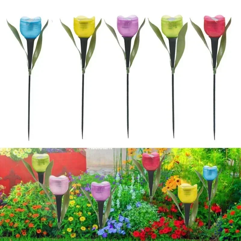 Outdoor Lighting Youtube - 防水LED芝生ライト,1ピース,偽の花の形,庭,庭,屋外,スタンドに最適