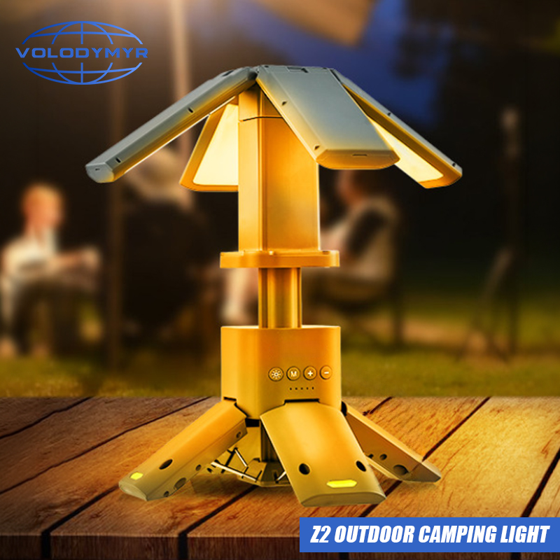 Outdoor Lighting Youtube - VOLODYMYR 高ルーメン LED キャンプライト伸縮三脚ポータブル屋外テントチューブランタン研磨車修理作業用