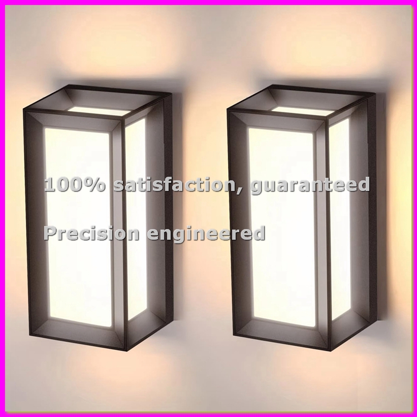 Outdoor Lighting For Front Of House - 家の屋外用ウォールライト、LED屋外照明器具3色変更可能防水フロントポーチライト-ABLA
