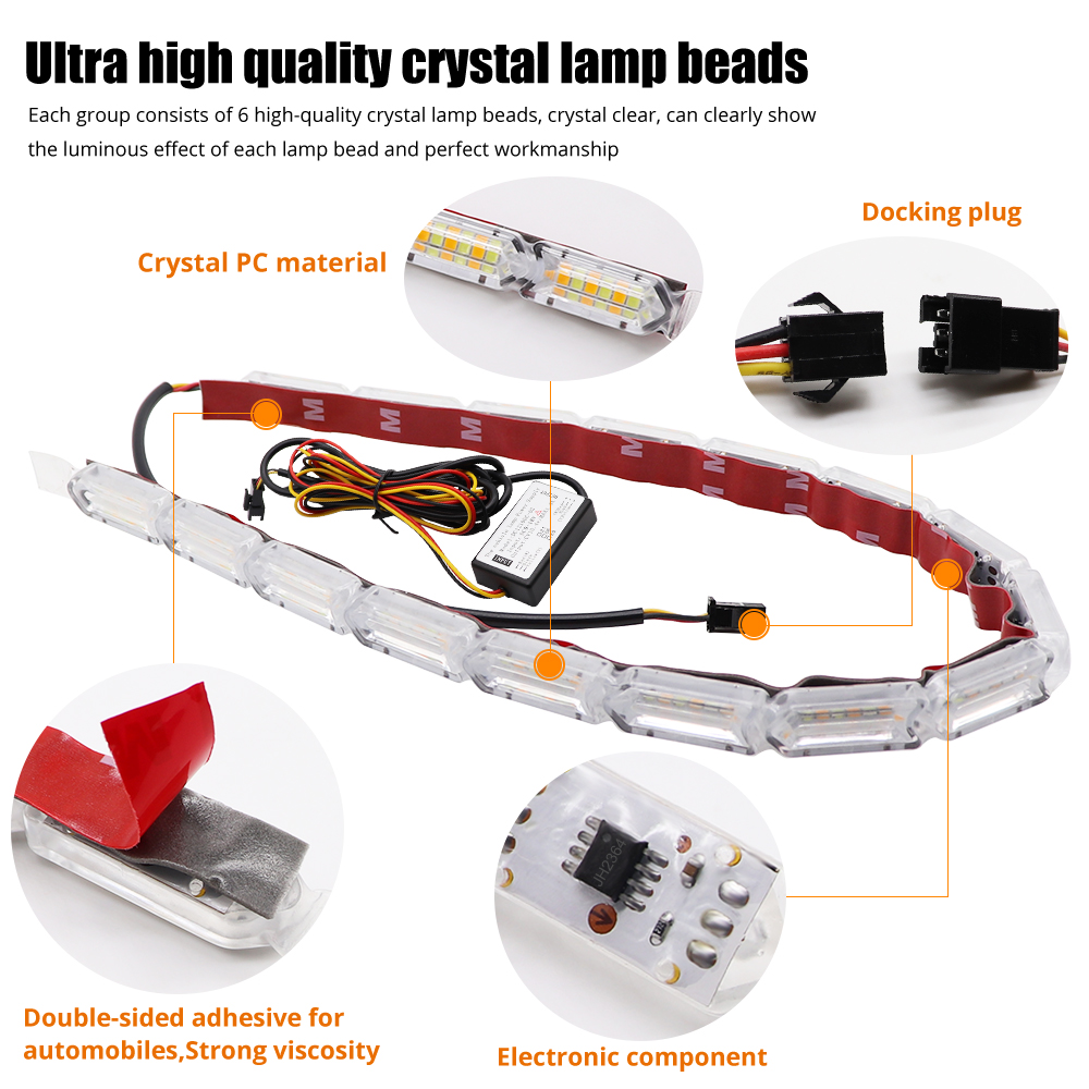 車,オートバイ用の柔軟なLEDストリップライト,白いドライビ - Waterproof Led Strip のレビューと価格