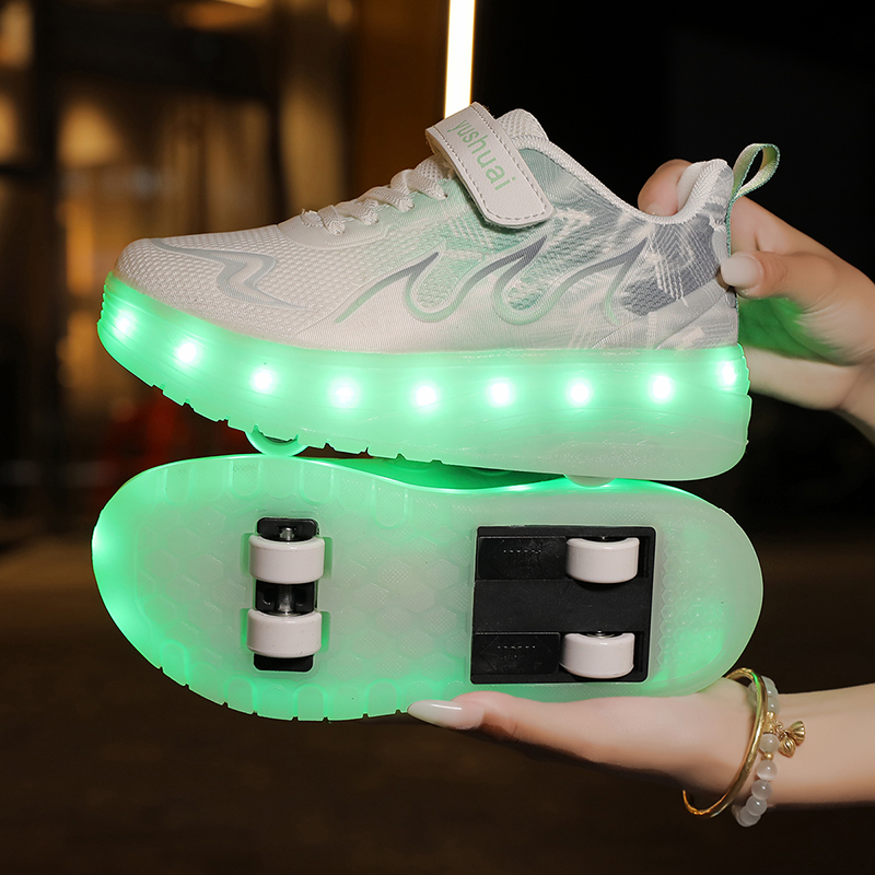 ユースローラーシューズ LEDライト付き 高品質 アウトドア - Outdoor Lighting Quality のレビューと価格