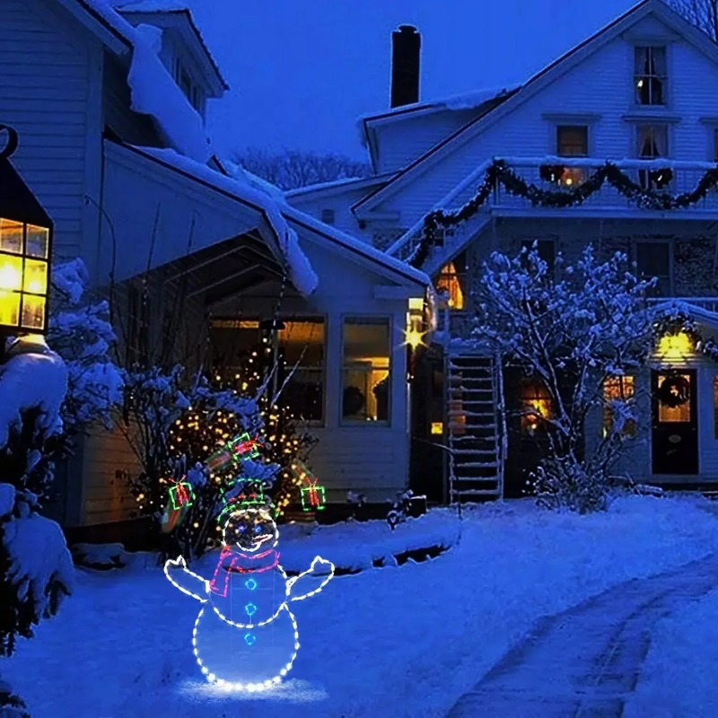 雪玉ライト LED 光る雪だるま クリスマス 防水 屋外 庭 - Outdoor Xmas Lighting Ideas のレビューと価格