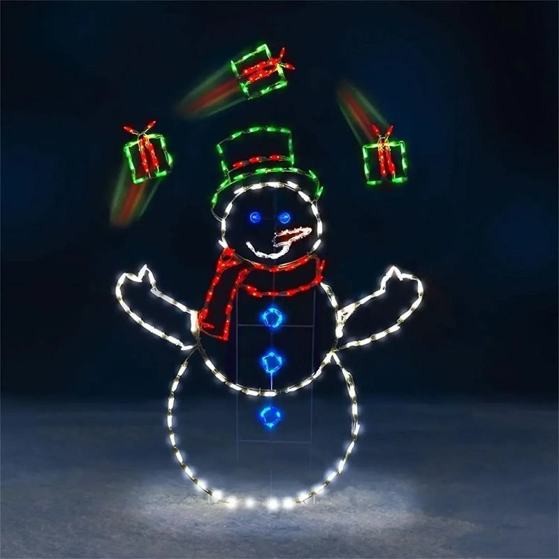 雪玉ライト LED 光る雪だるま クリスマス 防水 屋外 庭 - Outdoor Xmas Lighting Ideas のレビューと価格