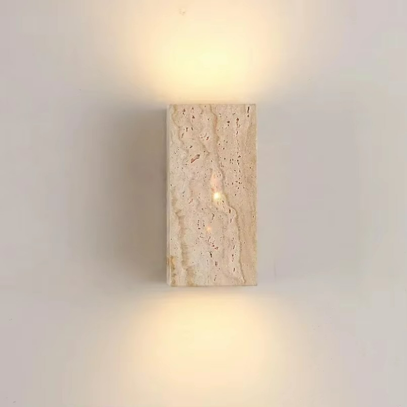 黄色のトラバーチン石の壁掛けランプ、店舗、レストラン、カフェ - Outdoor Lighting For Front Of House のレビューと価格
