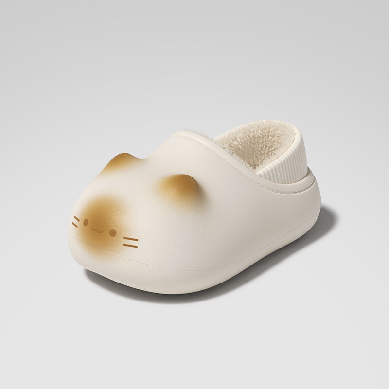 新しい暖かいぬいぐるみ猫スリッパ、室内/屋外用、女性用、居心 - Outdoor Lighting Design のレビューと価格