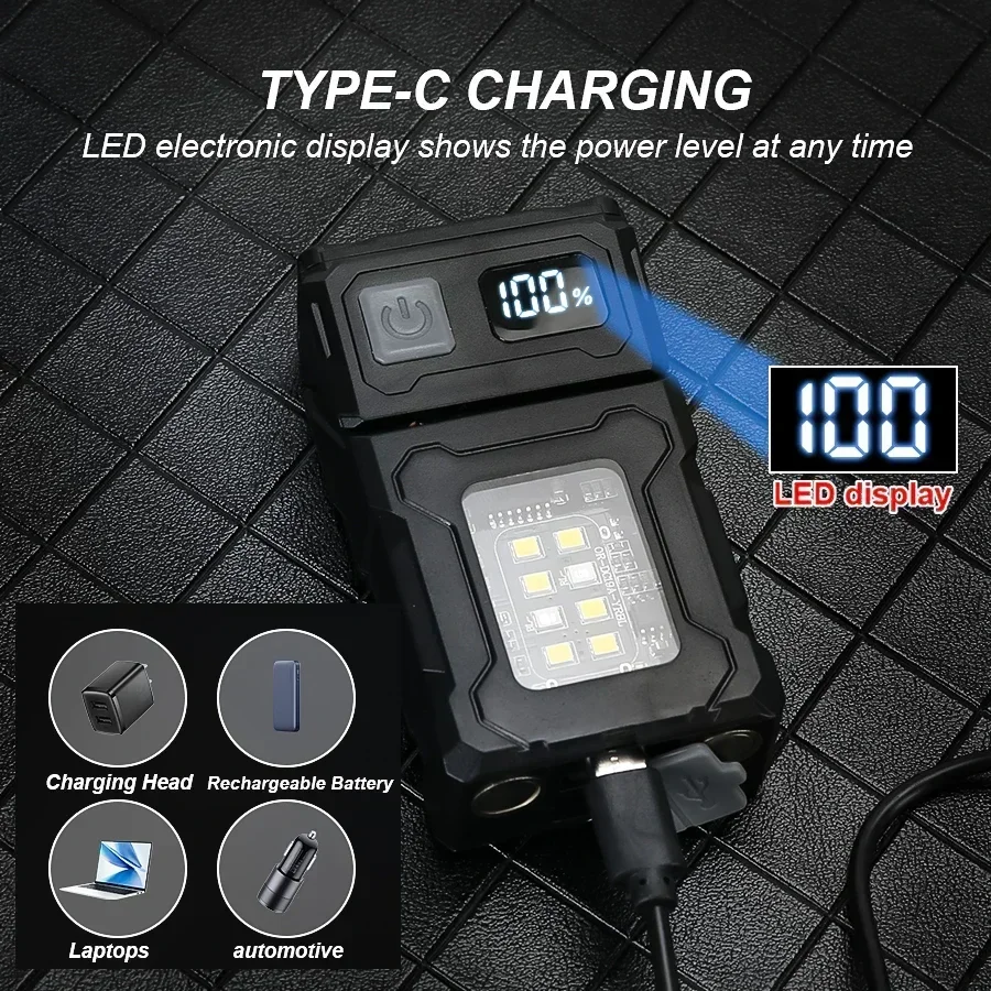 ミニ充電式 LED ポケット懐中電灯ポータブルサイド COB - Outdoor Lighting Usa のレビューと価格