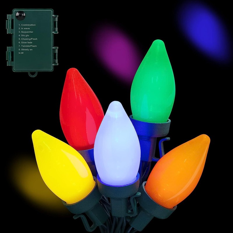 ABLJ マルチカラー LED ストリングライト 屋内屋外装 - Outdoor Lighting On Trees のレビューと価格