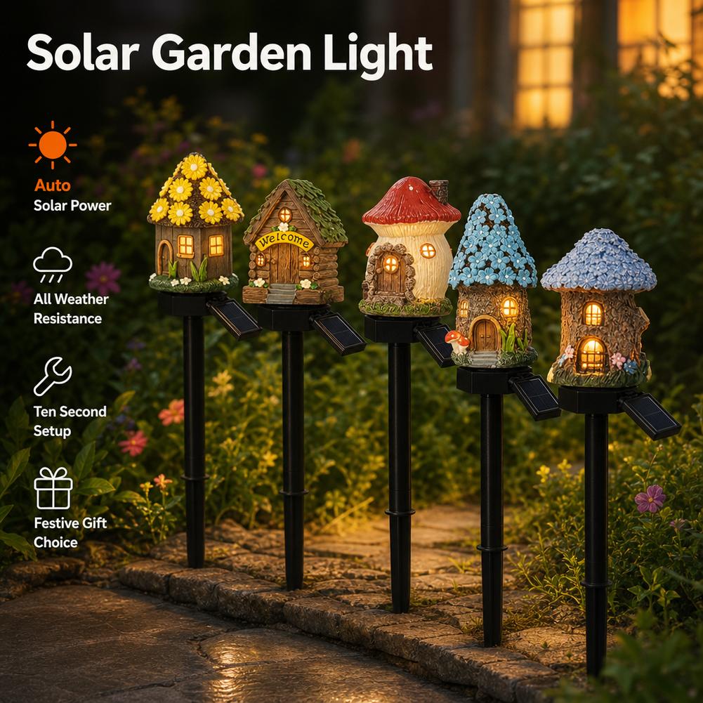 LED ソーラー芝生ライト マルチクラフト ミニチュア フェ - Outdoor Lighting For Front Of House のレビューと価格
