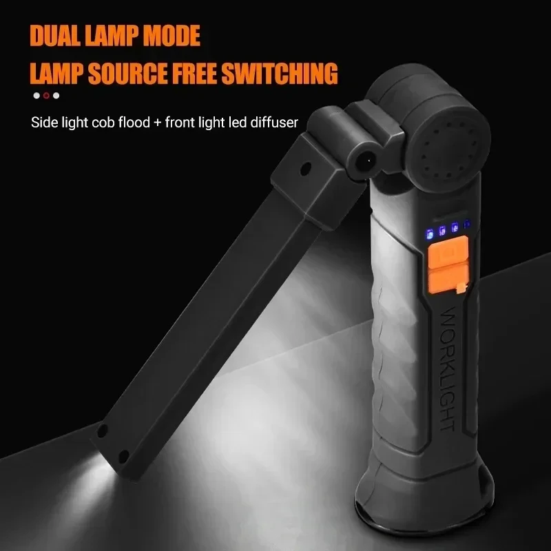 ポータブル COB LED 懐中電灯 USB 充電式ワークラ - Outdoor Lighting Usa のレビューと価格