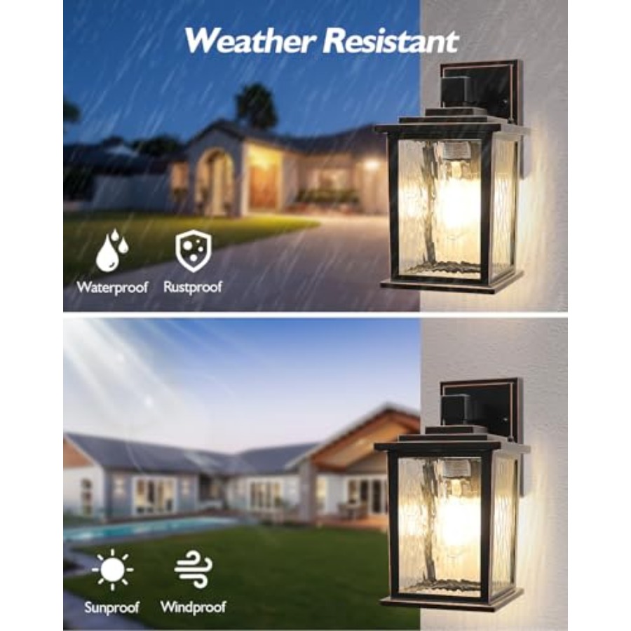 12インチの屋外ポーチライト、クラシックなオイルラブブロンズ - Outdoor Lighting For Front Of House のレビューと価格
