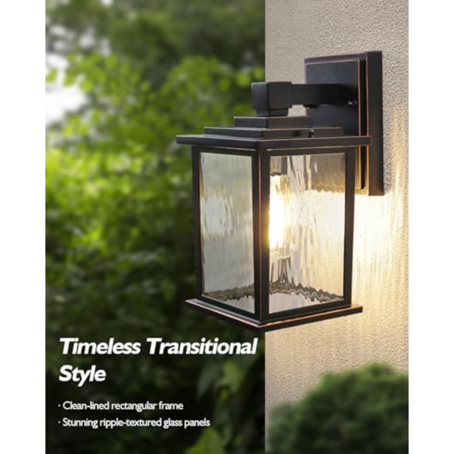 12インチの屋外ポーチライト、クラシックなオイルラブブロンズ - Outdoor Lighting For Front Of House のレビューと価格