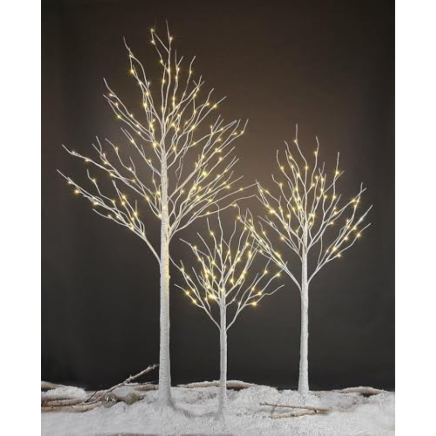 LEDバーチツリーライトセット 室内・屋外用 クリスマス・ウ - Outdoor Lighting On Trees のレビューと価格