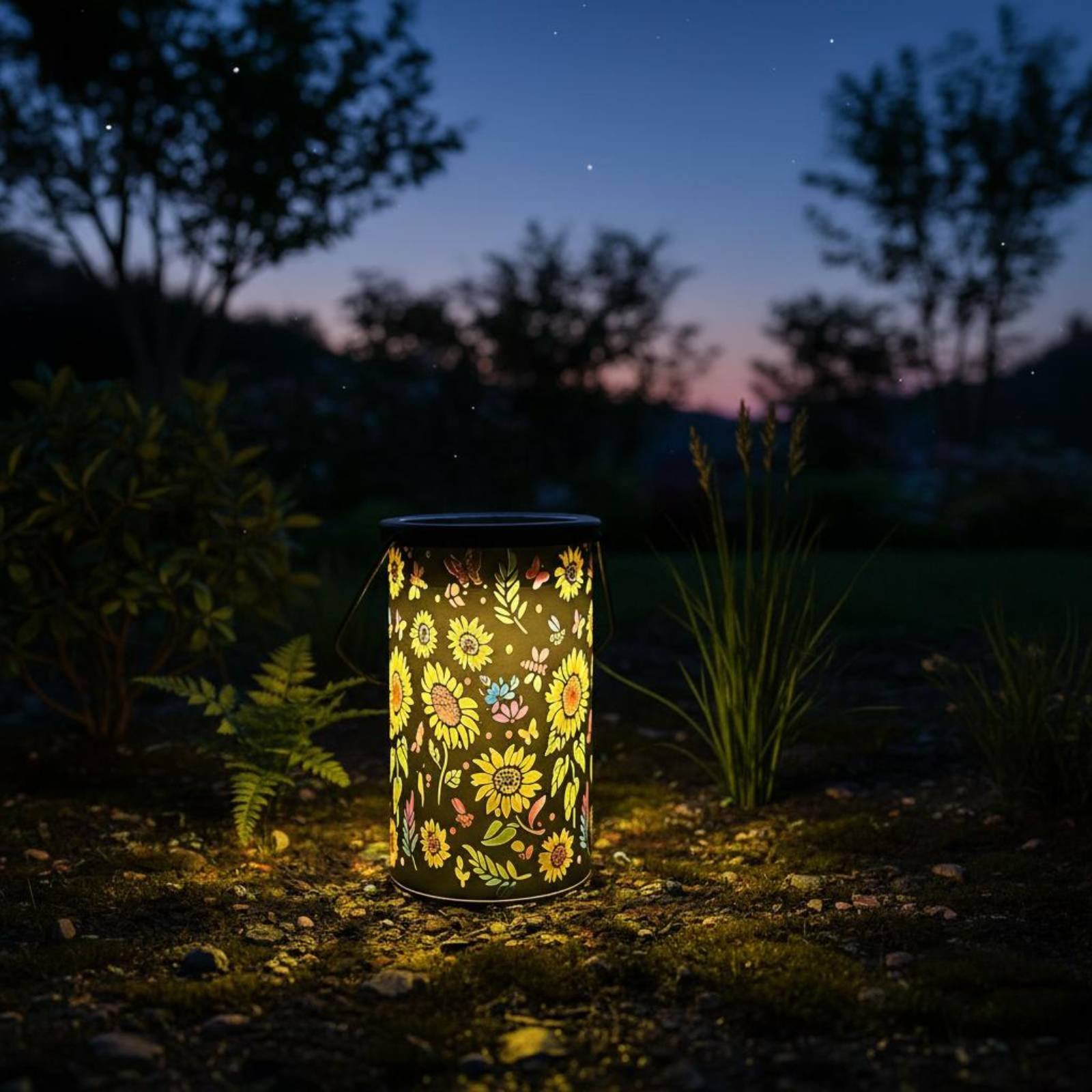 花柄ランタン ヴィンテージデザイン 吊り下げ式ソーラーランタ - Outdoor Lighting Design のレビューと価格