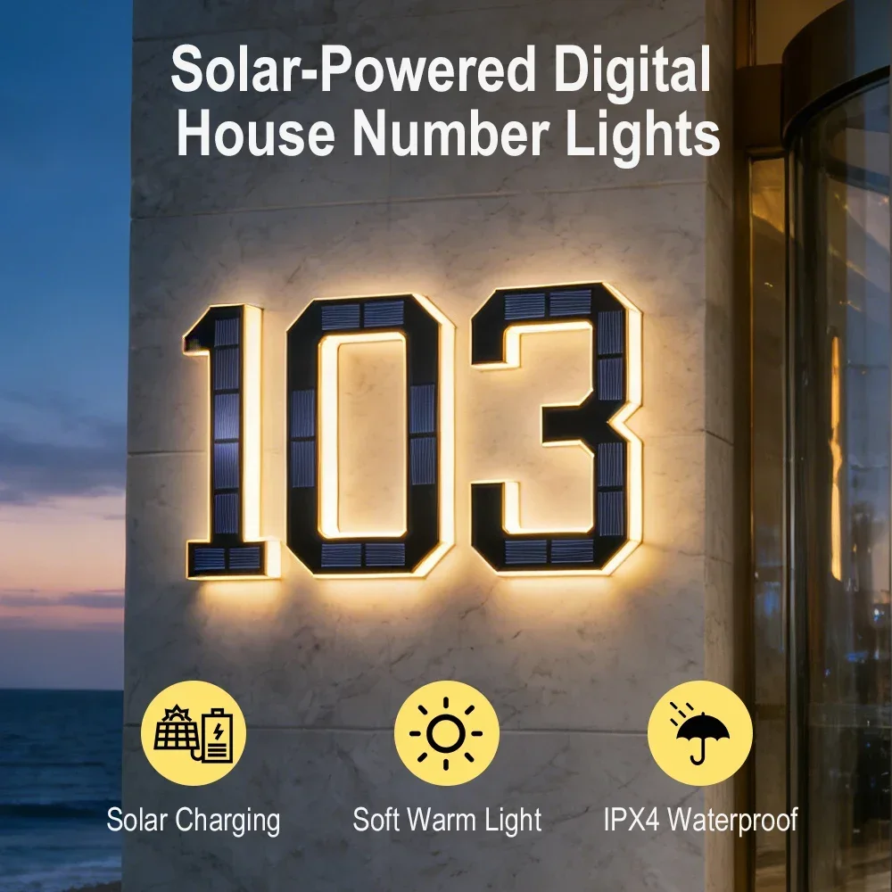 BORUiT ソーラー LED ハウスナンバーライト防水屋外 - Outdoor Lighting For Front Of House のレビューと価格