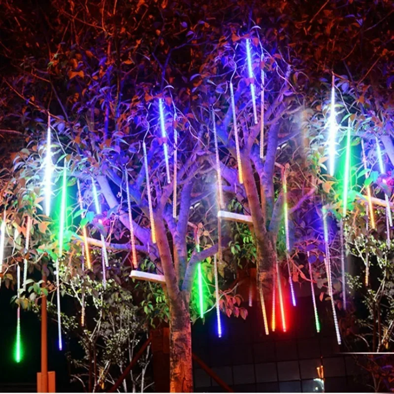 30 センチメートル/50 センチメートル防水流星雨雨 8  - Outdoor Lighting Youtube のレビューと価格