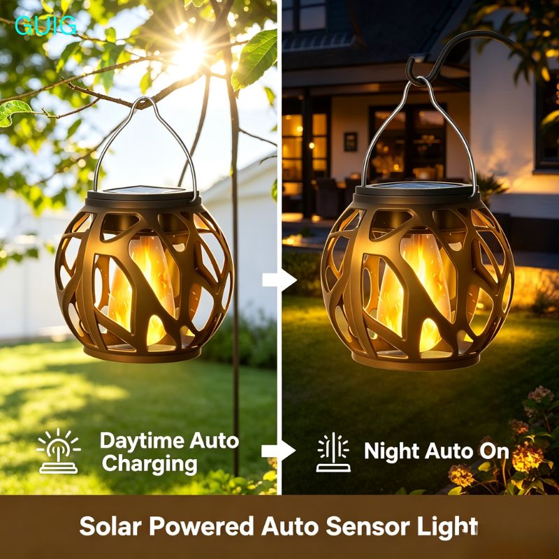 1/2/4 パックソーラーハンギングフレームランタン IP6 - Outdoor Lighting On Trees のレビューと価格