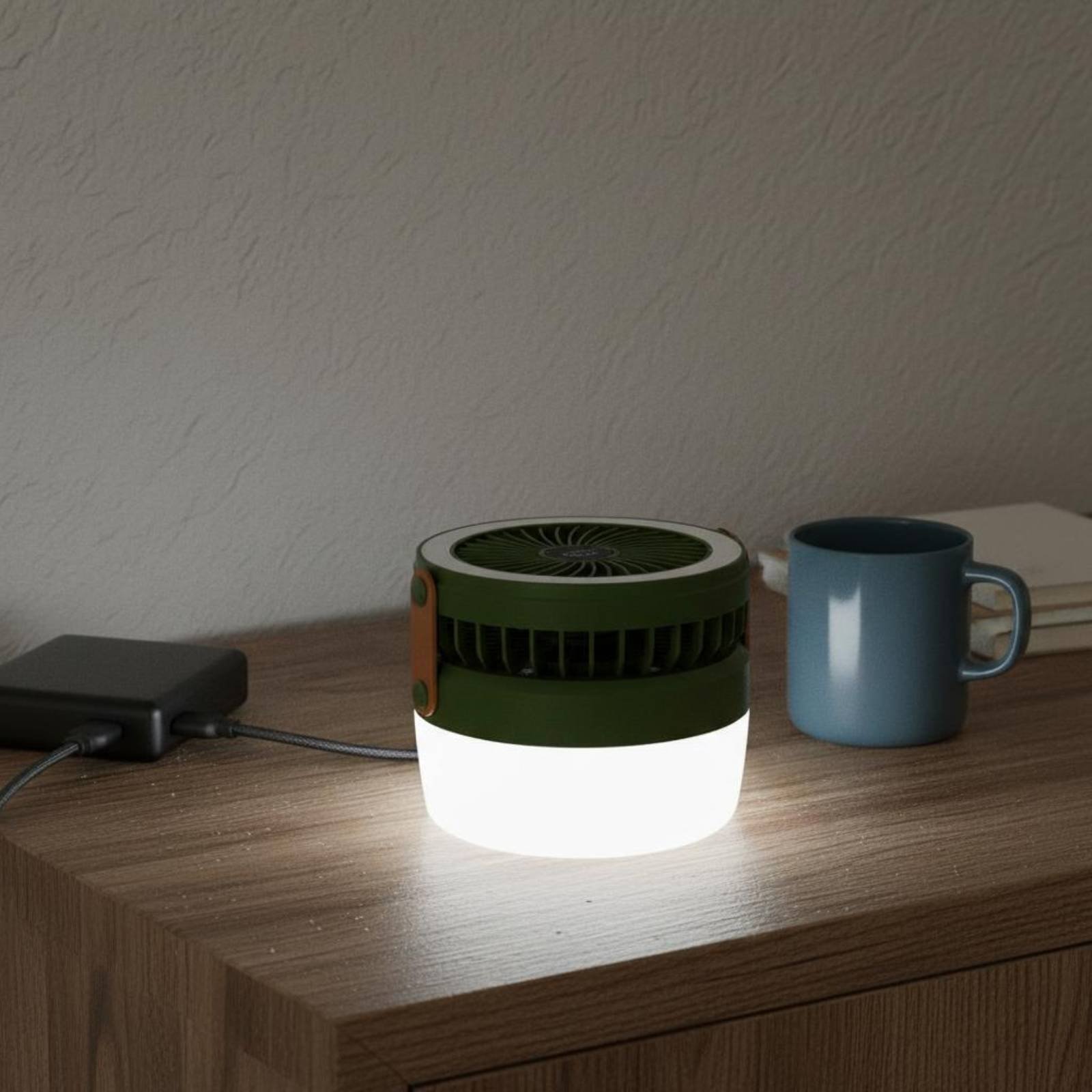 ソーラーキャンプファンランタン折りたたみ式デザイン三機能キャ - Outdoor Lighting Design のレビューと価格