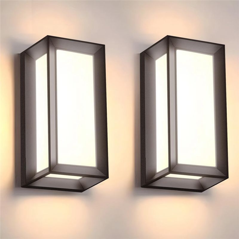 フロントポーチライト 3色展開、LED防水屋外壁掛け照明器具 - Outdoor Lighting For Front Of House のレビューと価格
