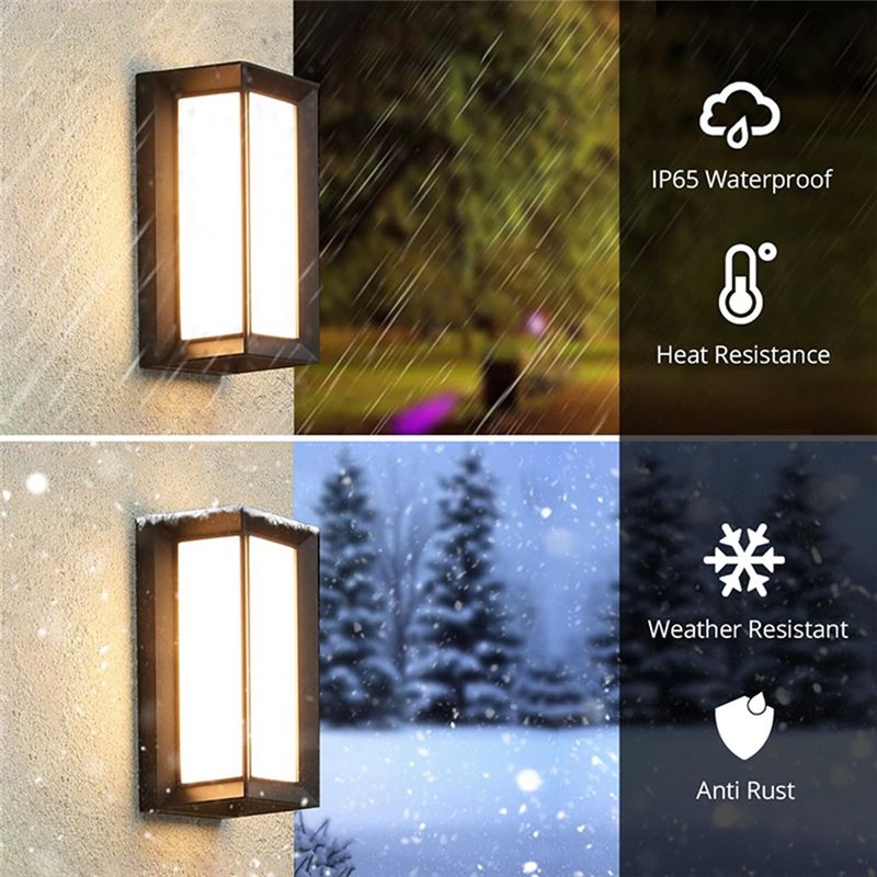 フロントポーチライト 3色展開、LED防水屋外壁掛け照明器具 - Outdoor Lighting For Front Of House のレビューと価格