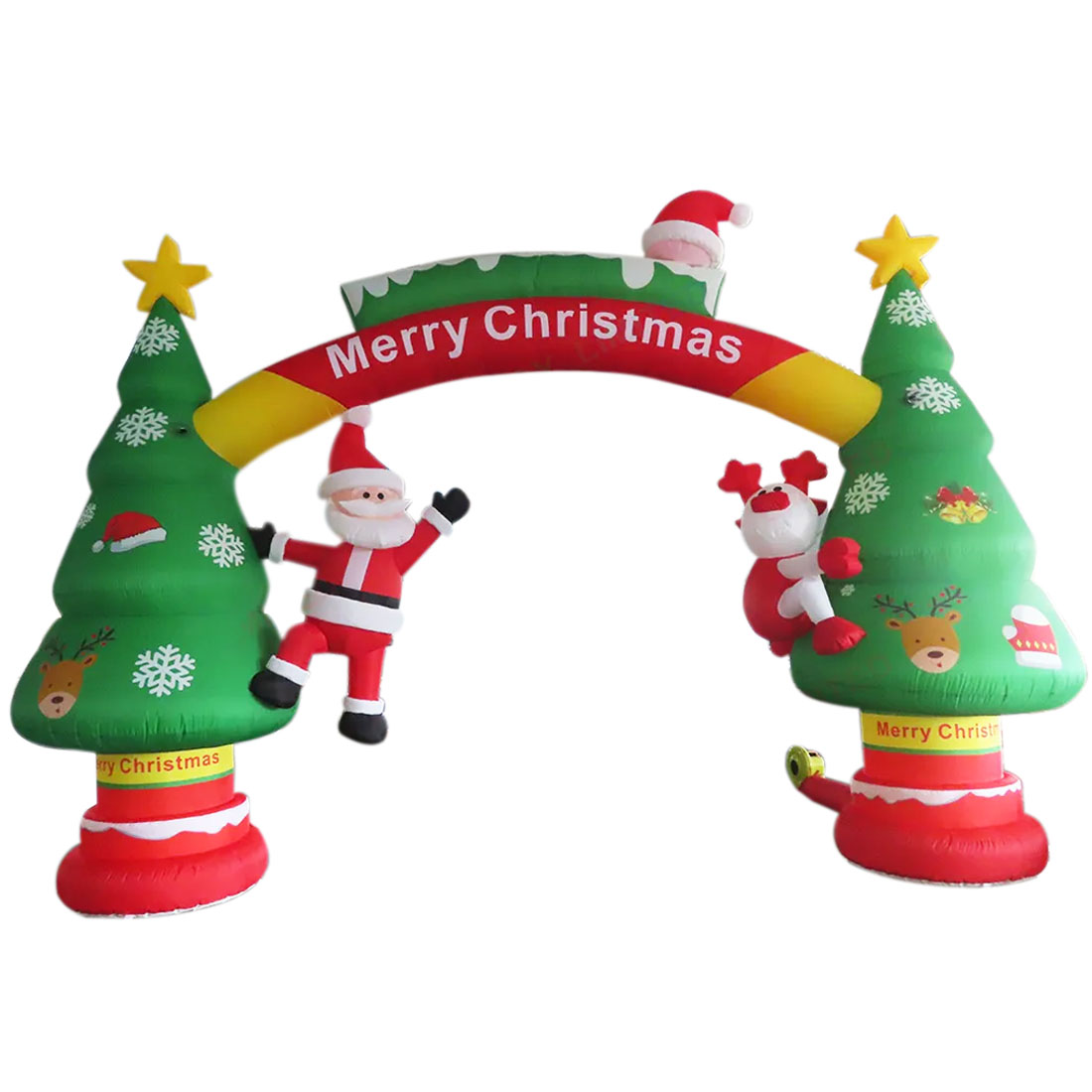 クリスマス用インフレータブルツリーアーチ、サンタクロースがツ - Outdoor Lighting On Trees のレビューと価格