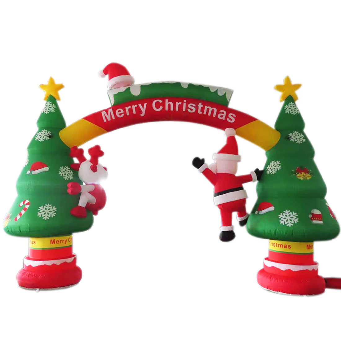 クリスマス用インフレータブルツリーアーチ、サンタクロースがツ - Outdoor Lighting On Trees のレビューと価格