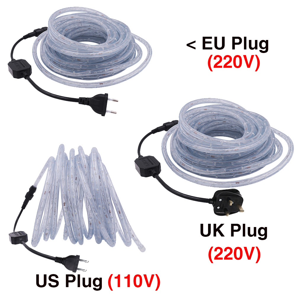 220V 110V レインボーチューブロープライト防水クリス - Outdoor Lighting Youtube のレビューと価格