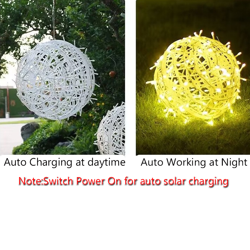 ソーラースフィアストリング装飾ライト、ツリー用クリスマスボー - Outdoor Lighting On Trees のレビューと価格