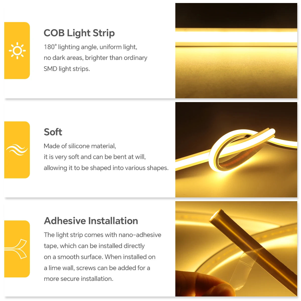 220V リアルシリコンチューブライト COB ネオン LE - Outdoor Lighting Youtube のレビューと価格