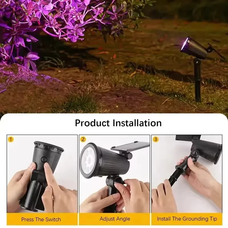 ソーラーLEDスポットライト、9-LED屋外景観ライト、3モ - Outdoor Lighting On Trees のレビューと価格