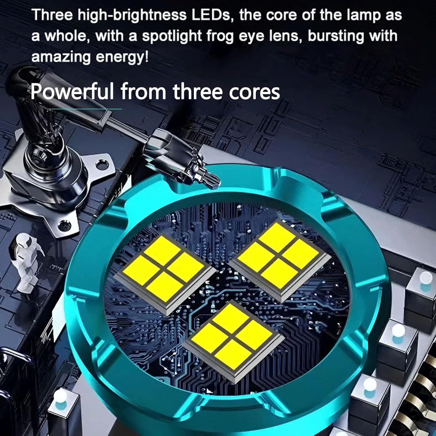 高強力戦術懐中電灯 3LED ミニキーホルダートーチ USB - Outdoor Lighting Usa のレビューと価格
