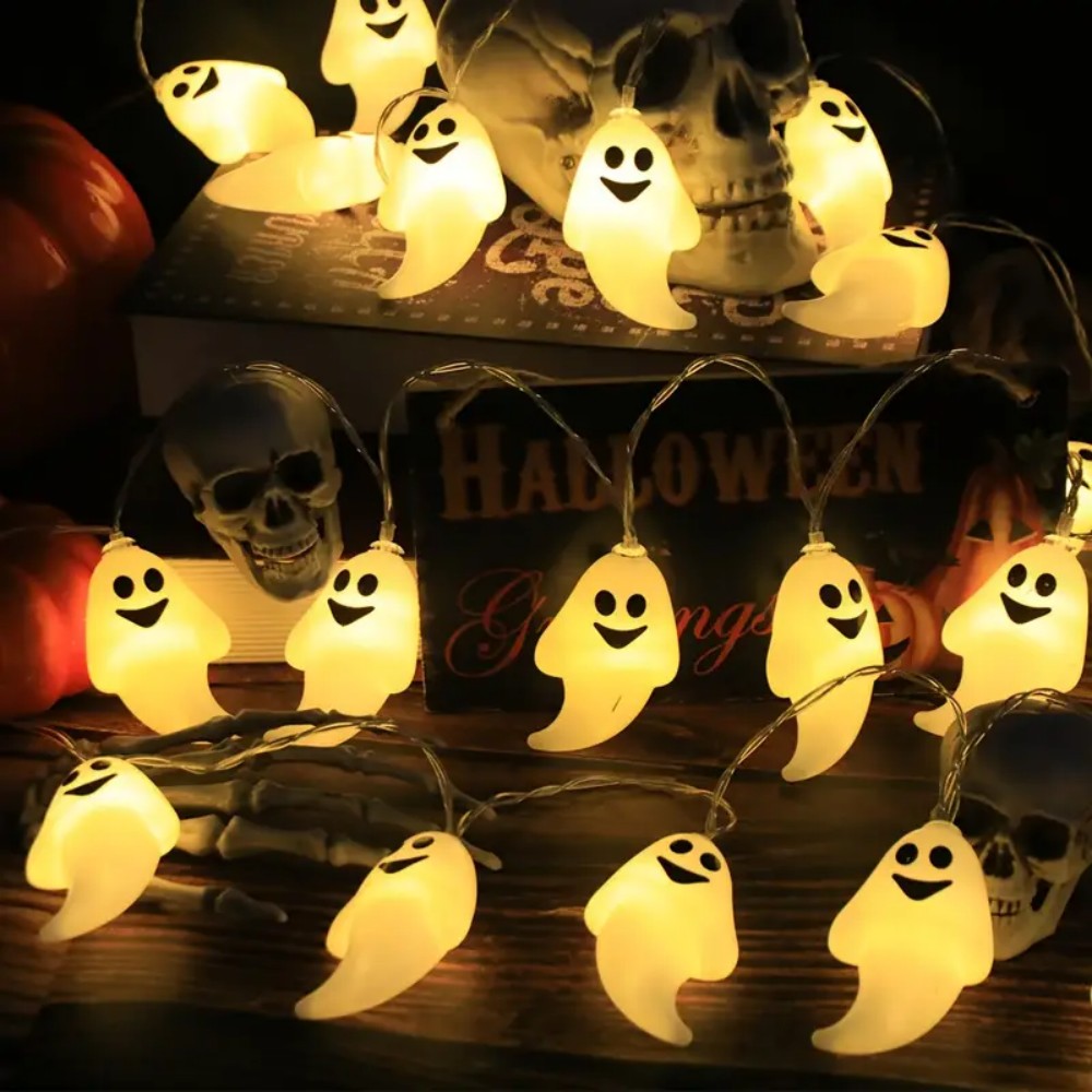 1PC LED ゴーストストリングライトフェスティバル装飾お - Outdoor Lighting For Front Of House のレビューと価格