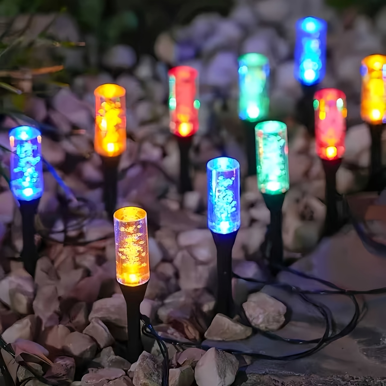 ソーラーバブルチューブソーラーパスウェイライト防水LED芝生 - Outdoor Lighting Youtube のレビューと価格