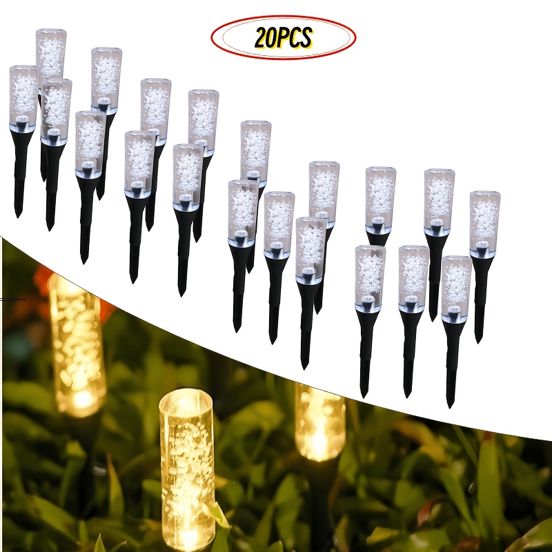 ソーラーバブルチューブソーラーパスウェイライト防水LED芝生 - Outdoor Lighting Youtube のレビューと価格